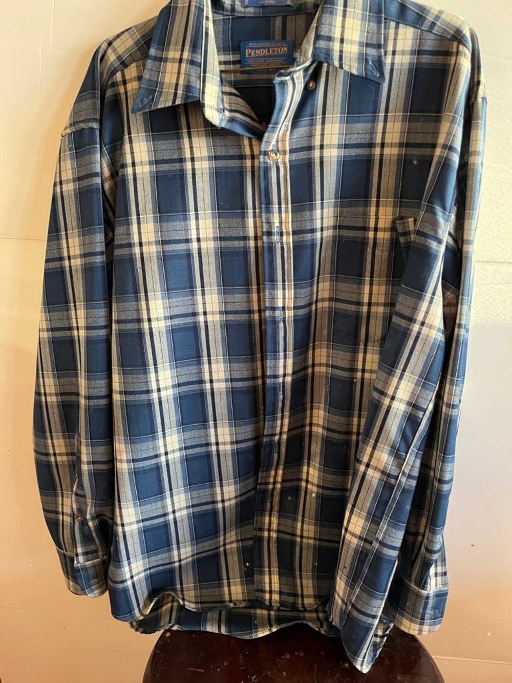Sir Pendleton wool plaid shirt